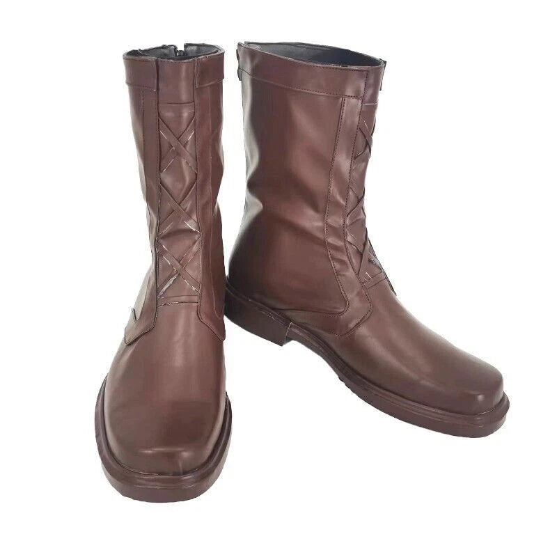 86- Eighty Six - Shinei·Nouzen Cosplay Anime PU Shoes Zip up Long Boots All Size 07FC0E-D4 - KOEEK