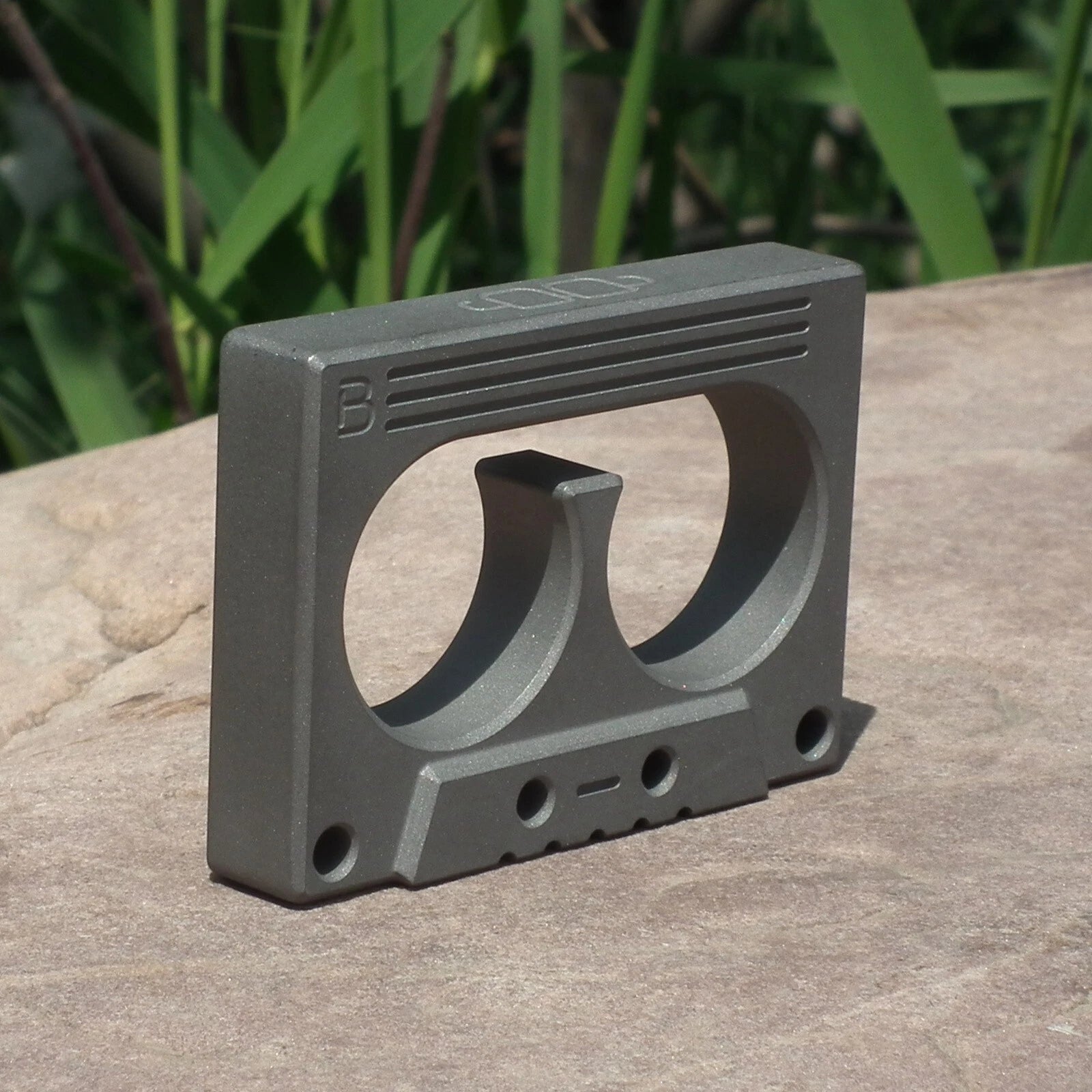 Outdoor Titanium EDC cassette tape display collect ornament garnish old times CD 07FC0E-D4 - KOEEK