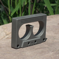 Outdoor Titanium EDC cassette tape display collect ornament garnish old times CD 07FC0E-D4 - KOEEK