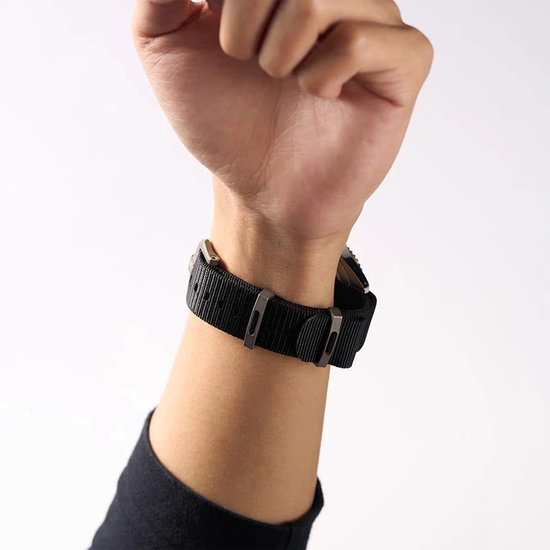 Quick Dry 20mm Titanium Nylon Watch Band Tactical CNC Carved Buckle 07FC0E-D4 - KOEEK