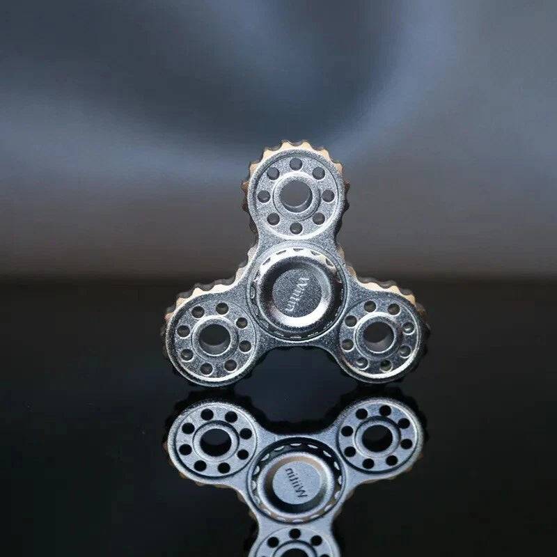 Three Leaf Gear Fidget Spinner Adult EDC Fidget Toys ADHD Hand Spinner Men Gifts 07FC0E-D4 - KOEEK