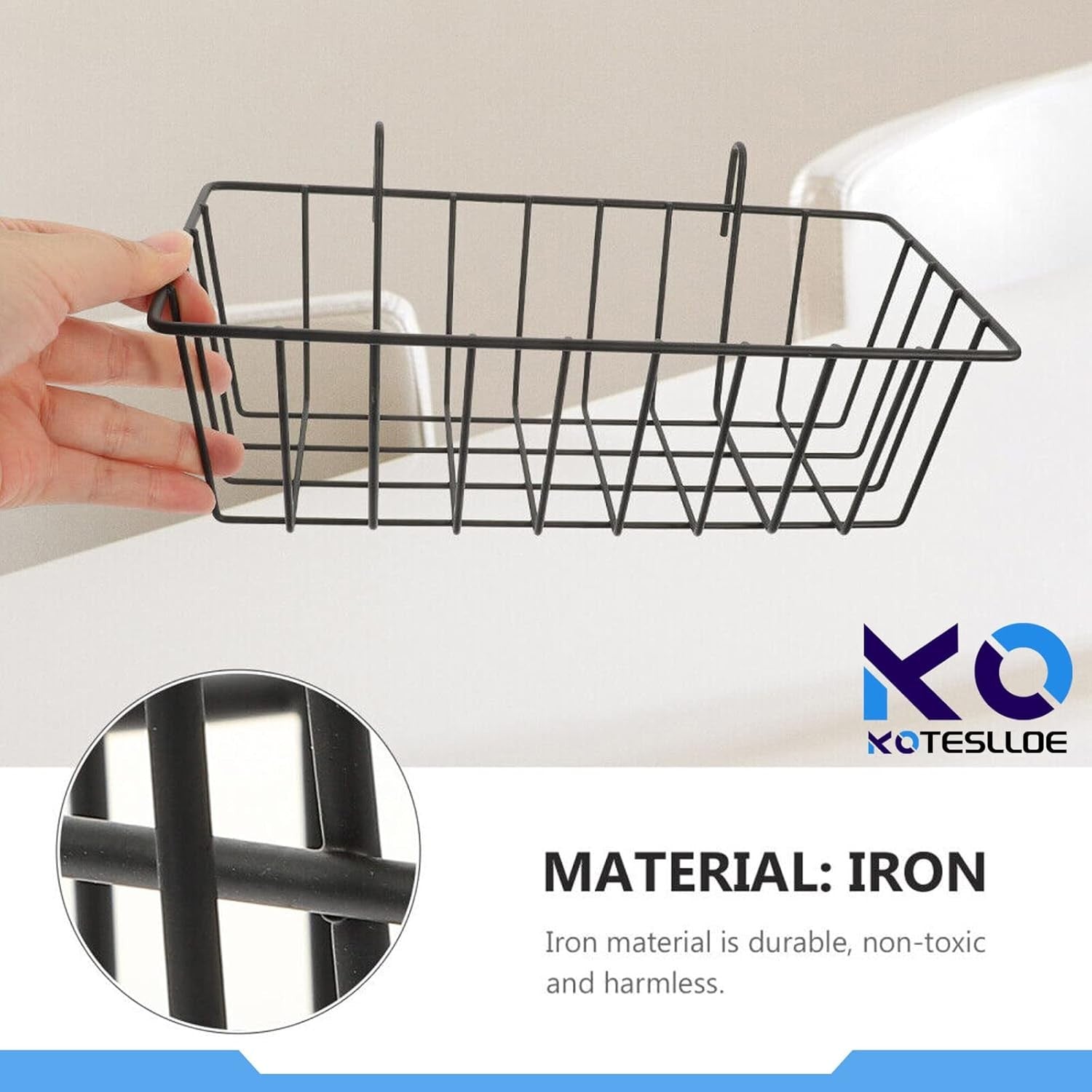 new Hay Feeder for Rabbit, Guinea Pig, Bunny, Chinchilla, Heavy-Duty Metal Black 07FC0E-D4 - KOEEK