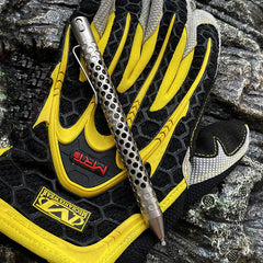 TC4 Titanium Pocket Double Locked Ball Pen Lightweight Hollowed Design EDC Pen 07FC0E-D4 - KOEEK