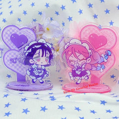 2Pcs/Set Anime Alien Stage Mizi/Sua Acrylic Desktop Stand Figure Collection Gift 07FC0E-D4 - KOEEK