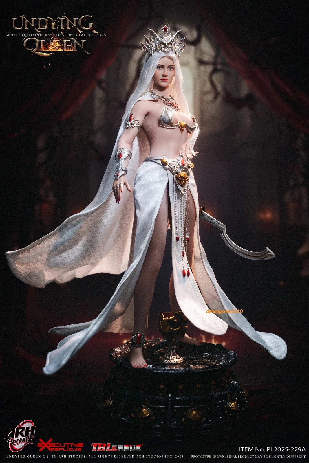 1/6 TBLeague PL2025-229a White Queen Of Babylon With Movable Eyes Figure Model TBLEAGUE - KOEEK
