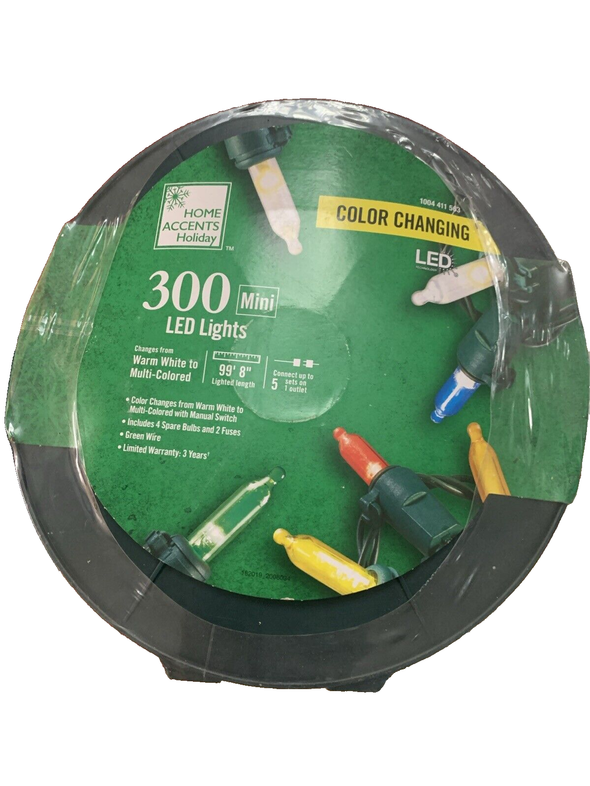 HOME ACCENTS 300 COLOR CHANGING WHITE MULTICOLOR LED 2X BRIGHT STRING LIGHTS WHITE - KOEEK