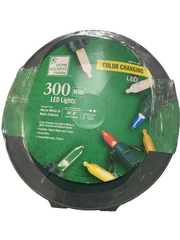 HOME ACCENTS 300 COLOR CHANGING WHITE MULTICOLOR LED 2X BRIGHT STRING LIGHTS WHITE - KOEEK