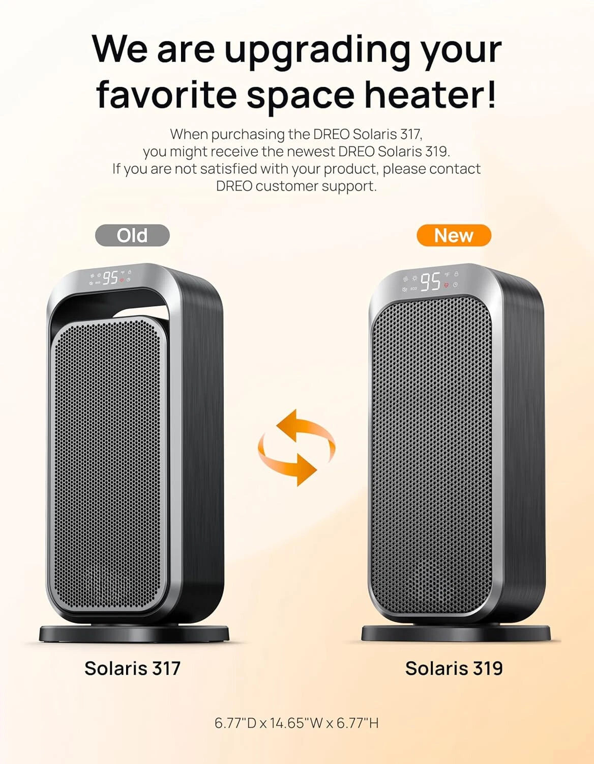 Silent space heater for indoor use,1500 Watt electric heater with remote control 07FC0E-D4 - KOEEK