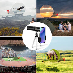 Day/Night Military Telescope 10-300X40mm Zoom Monocular with Accessories