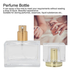 new 3pcs Empty Perfume Bottle Refillable Perfume Spray Bottle Dispenser(Gold ) HGF koeek - KOEEK