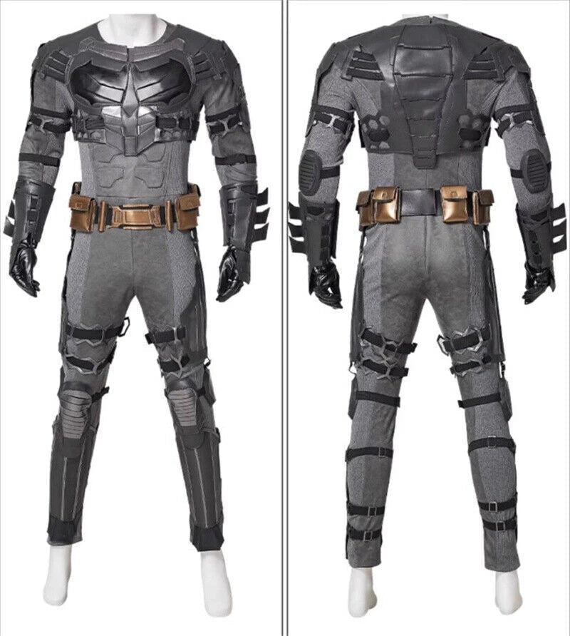 DC Batman Ben Affleck Cosplay Costume Outfit Bodysuit Mask Shoes Lot Halloween 07FC0E-D4 - KOEEK