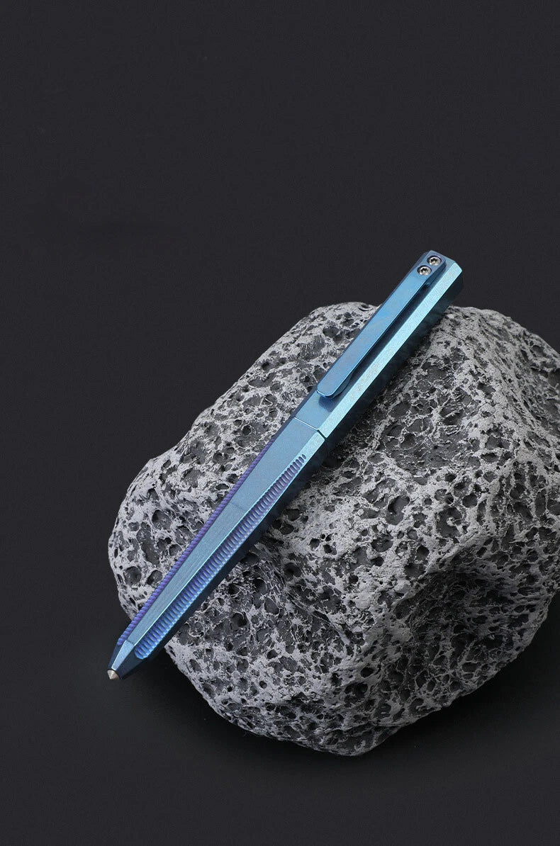Titanium Ball Point Pen Ballpoint Gel Pen EDC Pocket Broken Window Tool 07FC0E-D4 - KOEEK