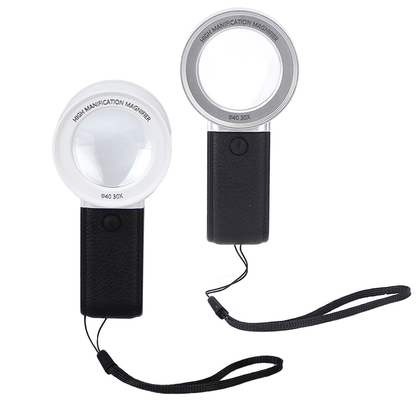 new Lighted Magnifying Glass Handheld 30X Magnification 3 LED Lights 1 UV Light ABE koeek - KOEEK