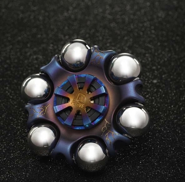 Titanium Alloy Hand Twisting Spinning Top Gyro Gyroscope Spinner Top Toys 07FC0E-D4 - KOEEK