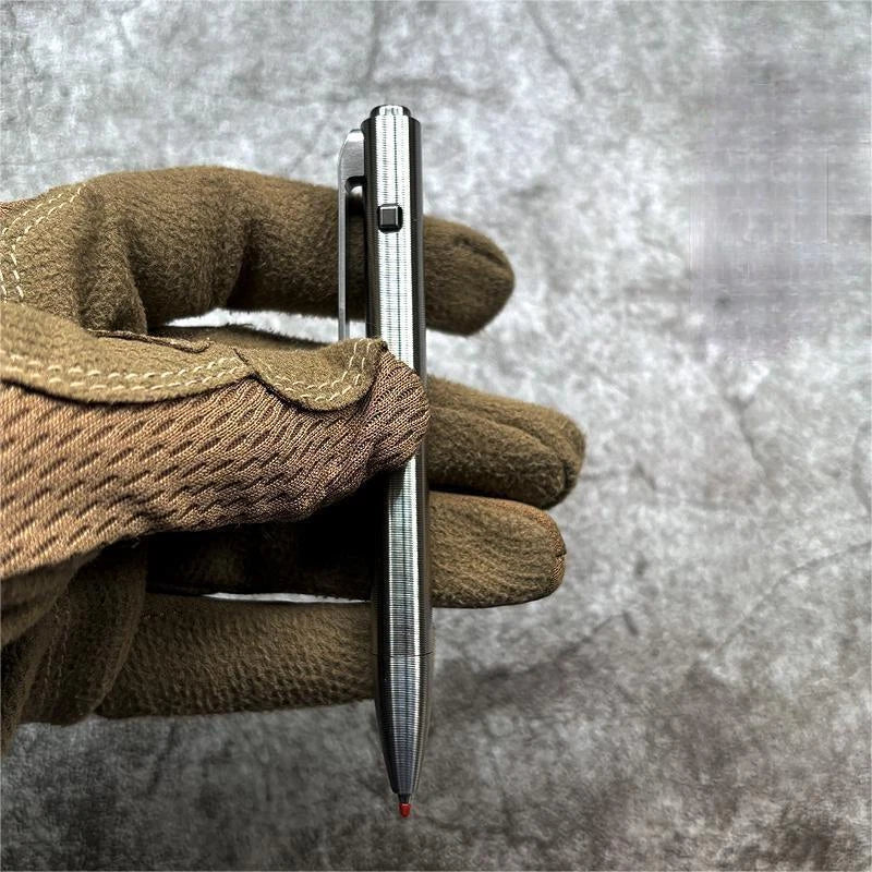 1PC Titanium Ballpoint Pen EDC Pocket pen Business Office Writing Signature Gift 07FC0E-D4 - KOEEK