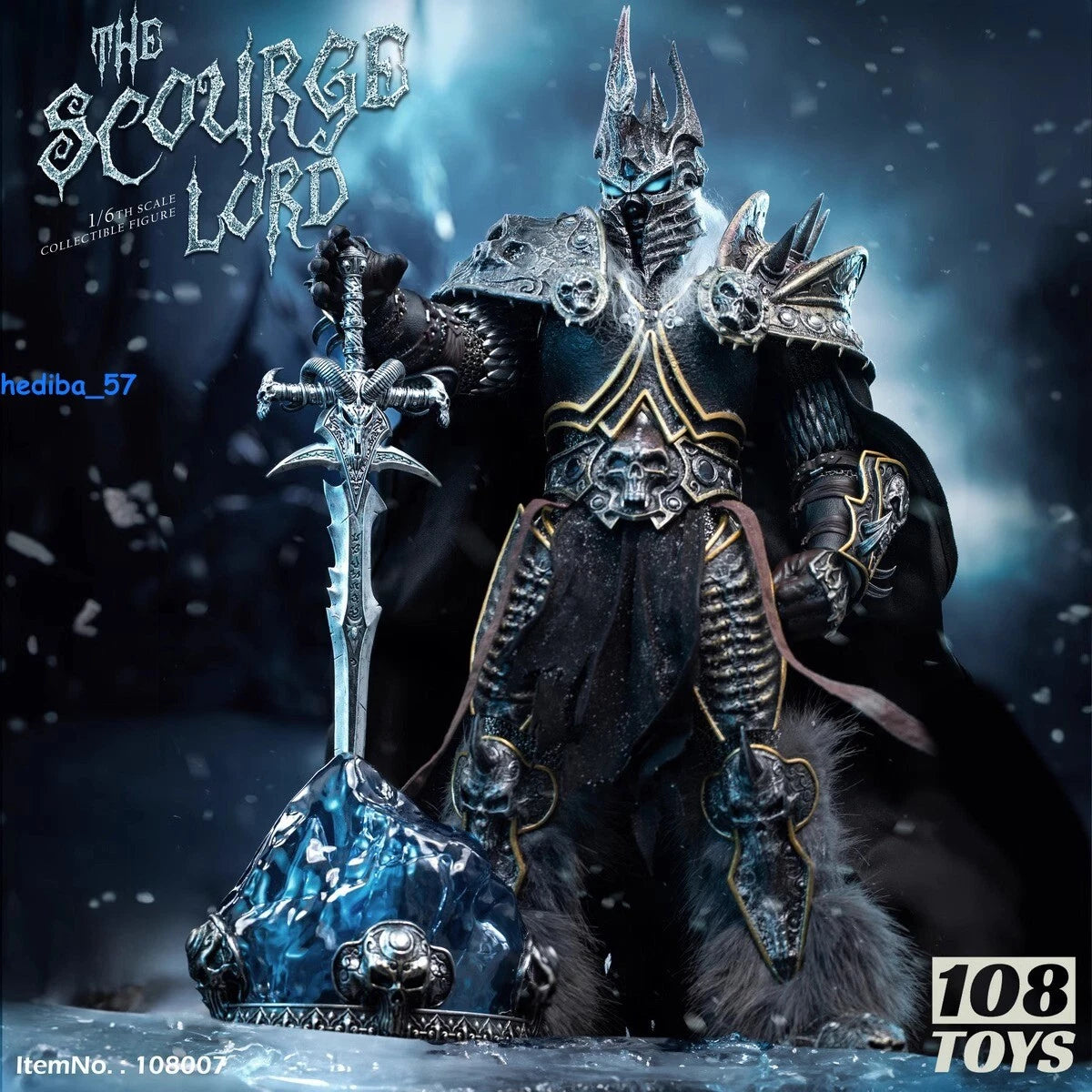 108Toys WOW Lich King 1/6 Action Figure Collection Model LED Eyes INSTOCK 07FC0E-D4 - KOEEK