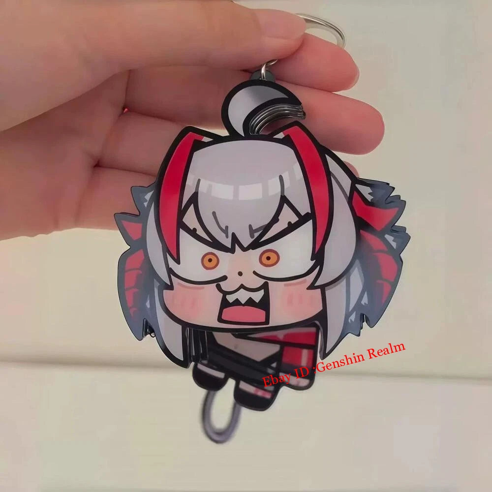 Anime Arknights Wiš'adel Acrylic Keychain Backpack Pendant Decor Gift 07FC0E-D4 - KOEEK