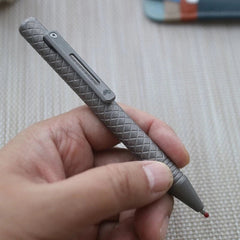 Titanium PEI Ballpoint Pen Bolt Action Signature Writing EDC Pocket Pen Gifts 07FC0E-D4 - KOEEK