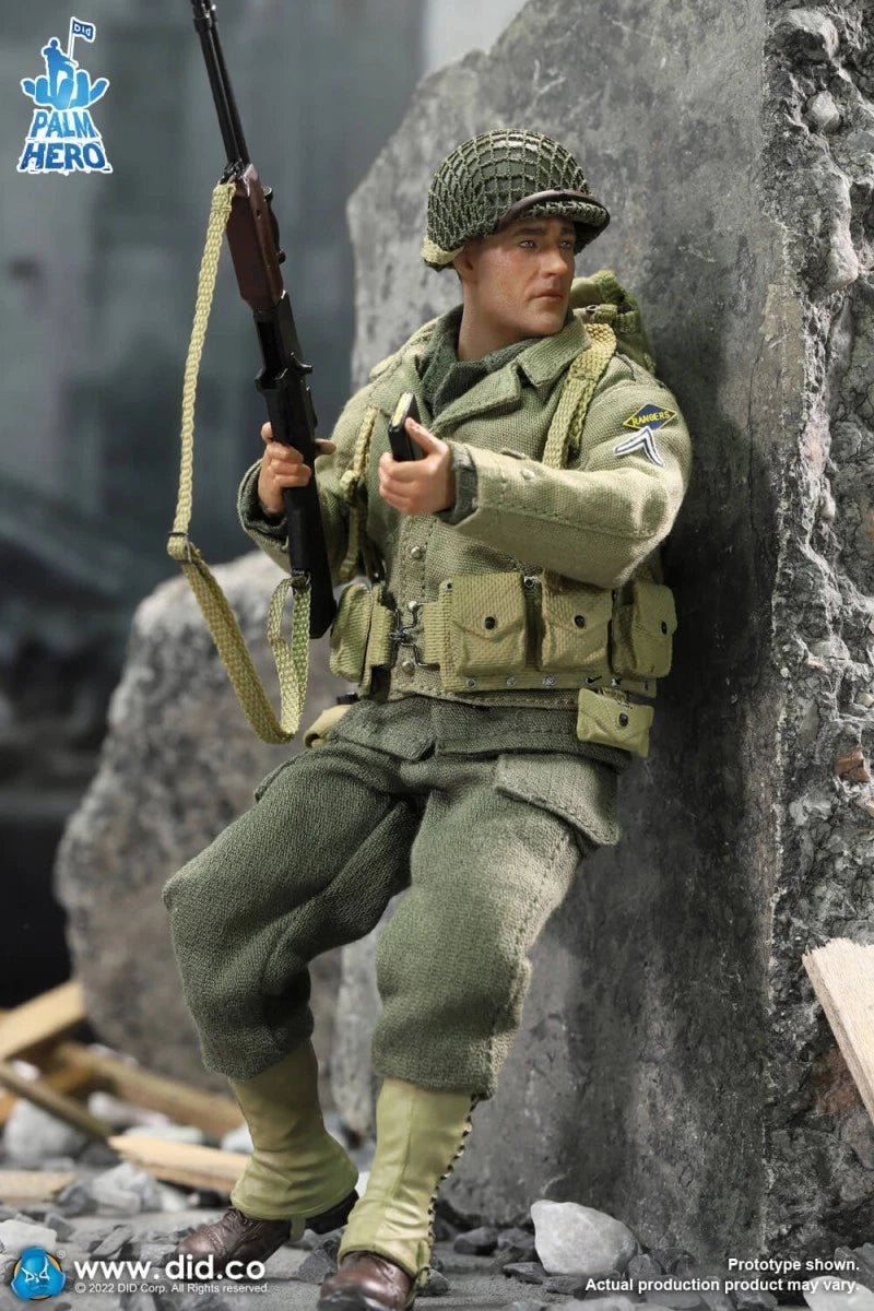 DID WWII US 2nd Ranger Battalion Private First Class Reiben 1/12 Action Figure DID - KOEEK