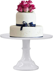 Round Cake Stand White 11" Cake Display Stand Dessert Cupcake Display Tray 07FC0E-D4 - KOEEK