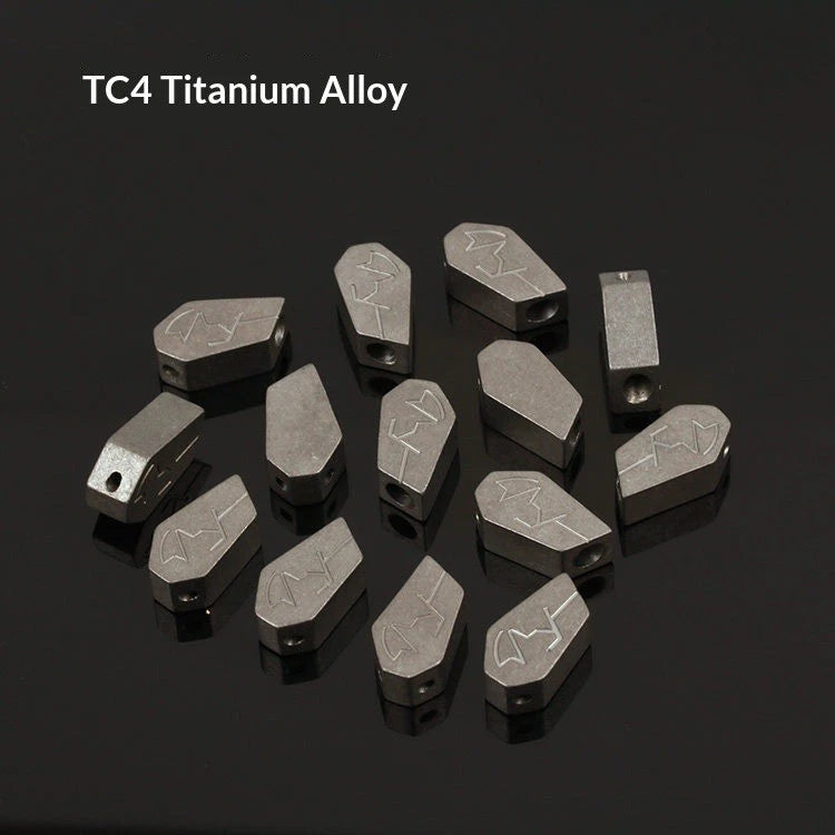 Titanium Alloy Knife Pendant Urban EDC Tactical Knife Trinket Stoashed Finish 07FC0E-D4 - KOEEK