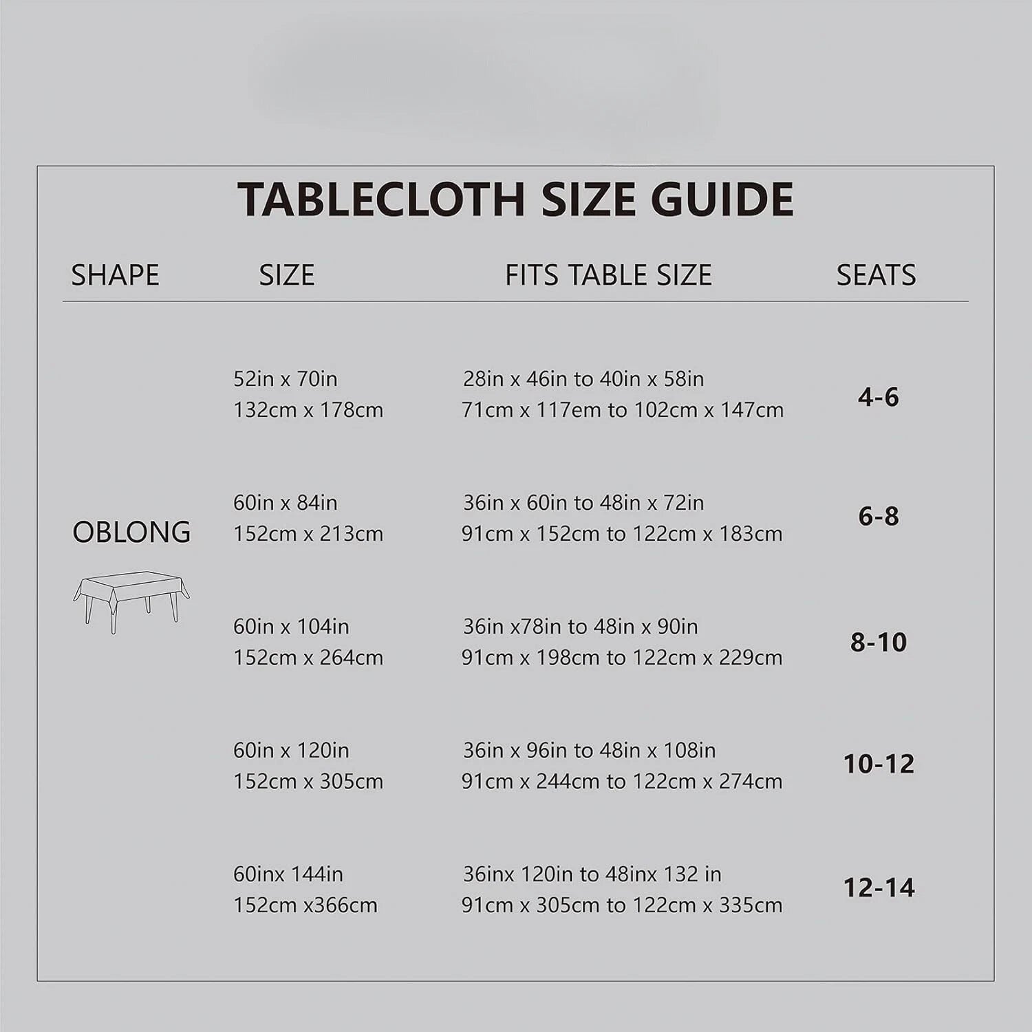 Rectangle 4 Feet Tablecloth 52x70 inch Linen Textured Table Cloth Stain Wrinkle 07FC0E-D4 - KOEEK