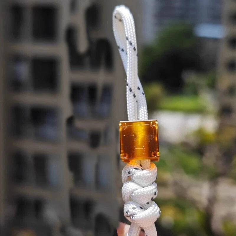 ULTEM PEI Question Mark Block Knife Bead Necklace Pendant Lanyard DIY EDC Tool 07FC0E-D4 - KOEEK
