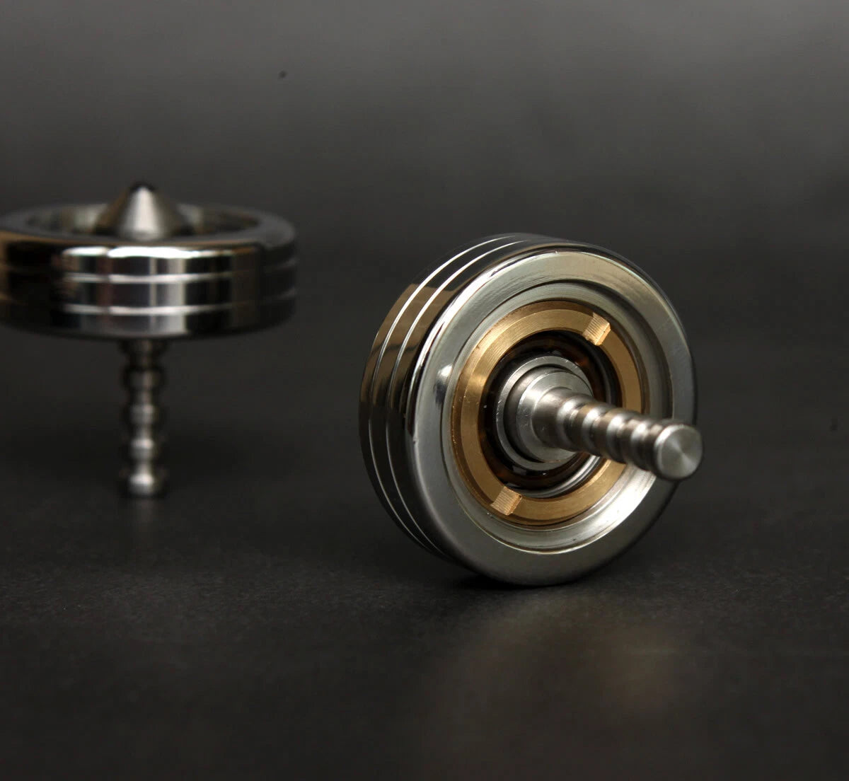 2 in 1 Spinning Top Spinner Creative Brass Ceramic Bead Super Precision EDC Toys 07FC0E-D4 - KOEEK