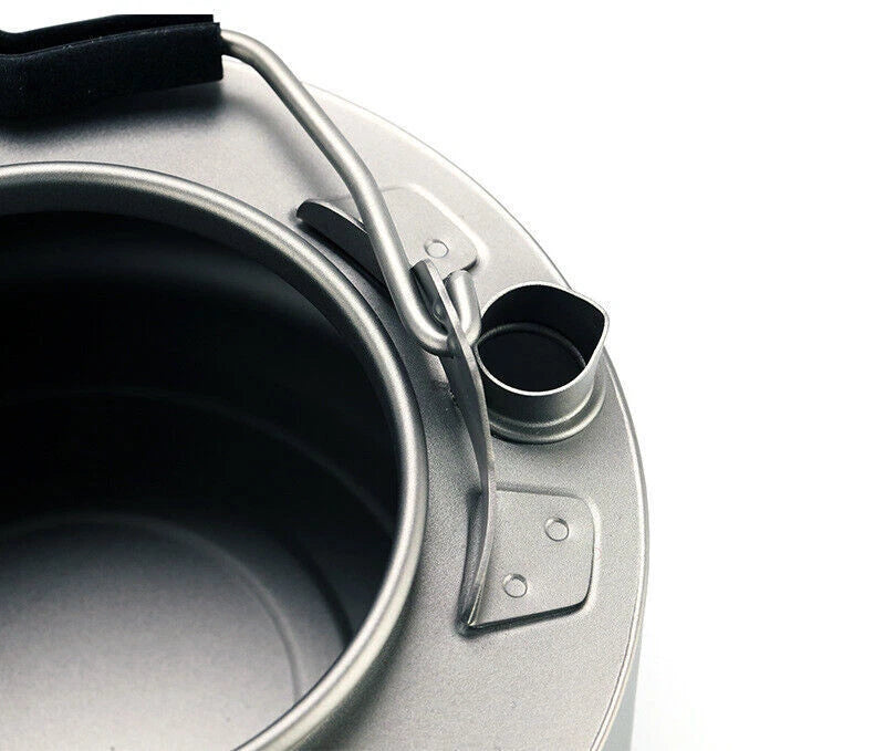 Outdoor 600ml Titanium Kettle Camping Travel Light Tea Kettle Coffee Pot 07FC0E-D4 - KOEEK