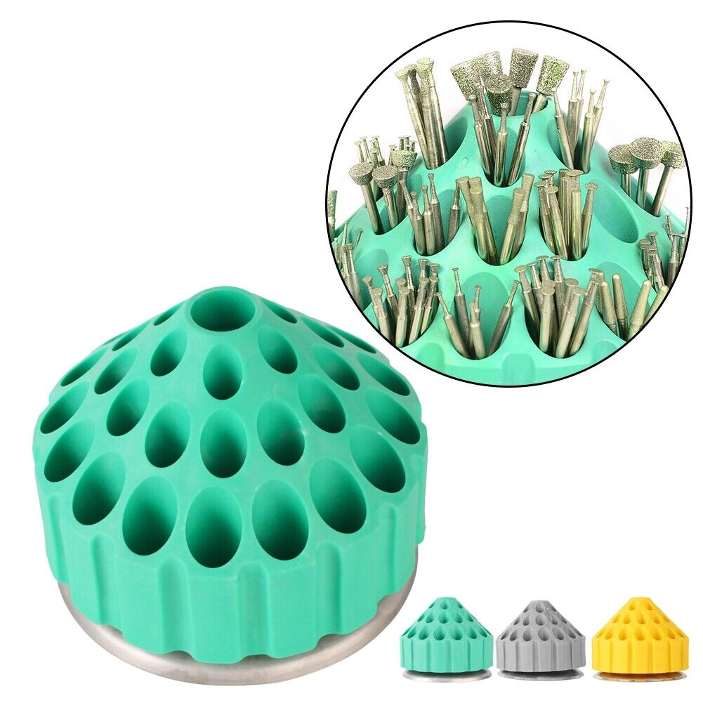 new Bur Holder Jewelry Making Drill Bits Tap Organizer Storage Box Carving Tools koeek - KOEEK