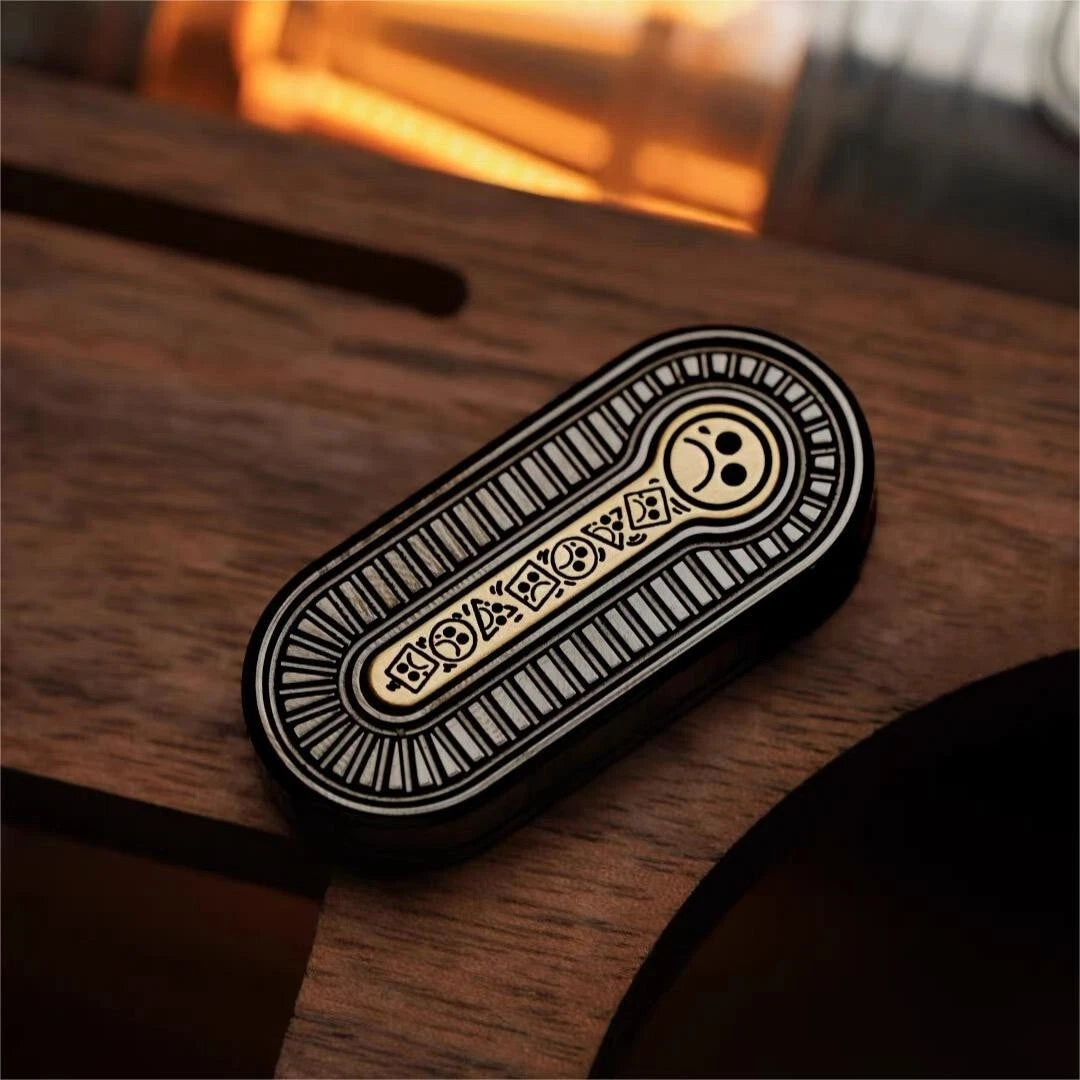 Push Slider EDC DZ TOPF Fidget Toy Metal Fidget Portable Decompression Gift 07FC0E-D4 - KOEEK