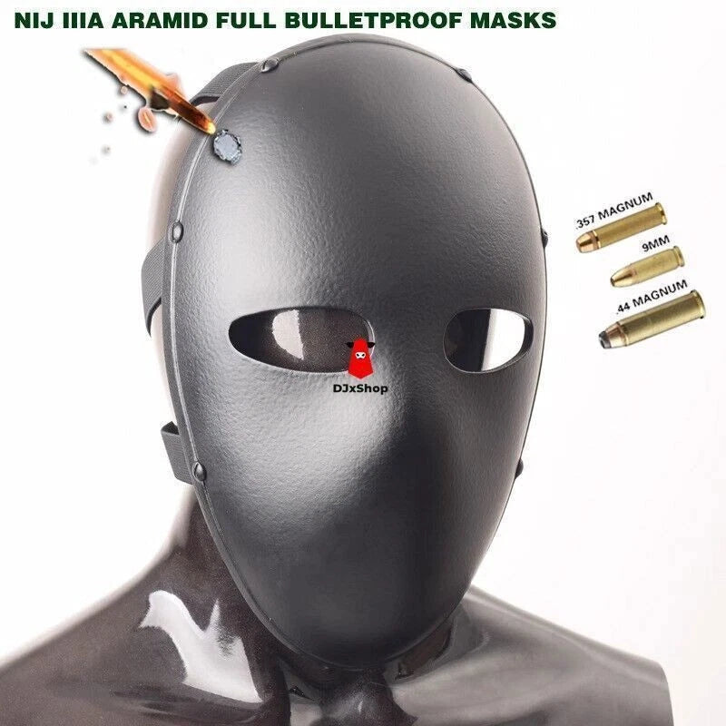 2023 Aramid Ballistic Bullet Proof Level IIIA Full Face Mask CS Field Body Armor 07FC0E-D4 - KOEEK