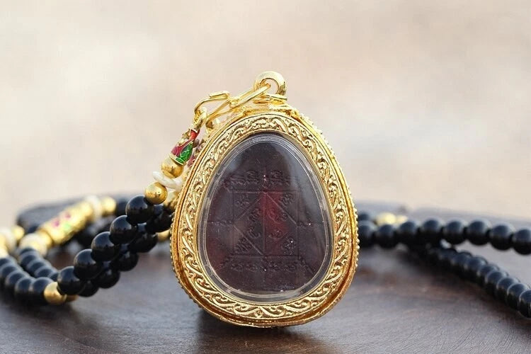 Temple Talisman Wealth Money GOOD LUCK BLESS Buddha Pendant Amulet Belief 07FC0E-D4 - KOEEK