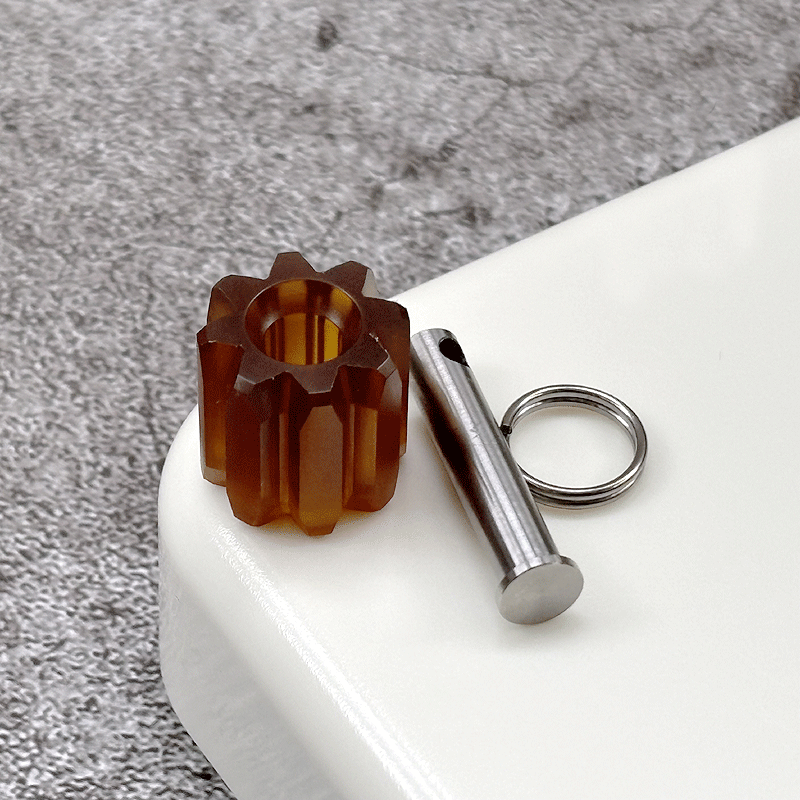 Titanium/PEI Knife Lanyard Bead DIY Necklace Bracelet Paracord Charm EDC Pendant 07FC0E-D4 - KOEEK