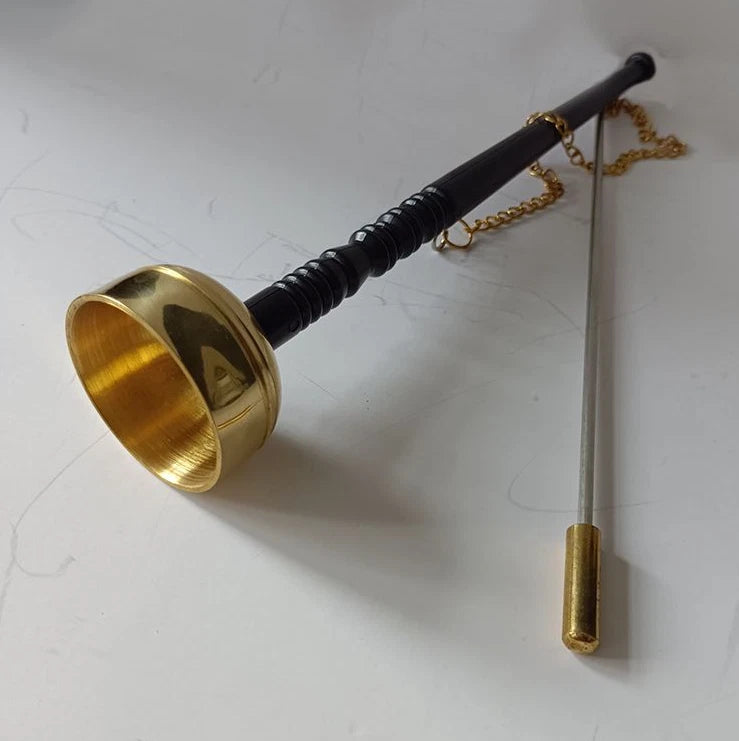 Singing Bell Buddhist Brass Extendable Temple Gong Chanting Ritual Instrument 07FC0E-D4 - KOEEK
