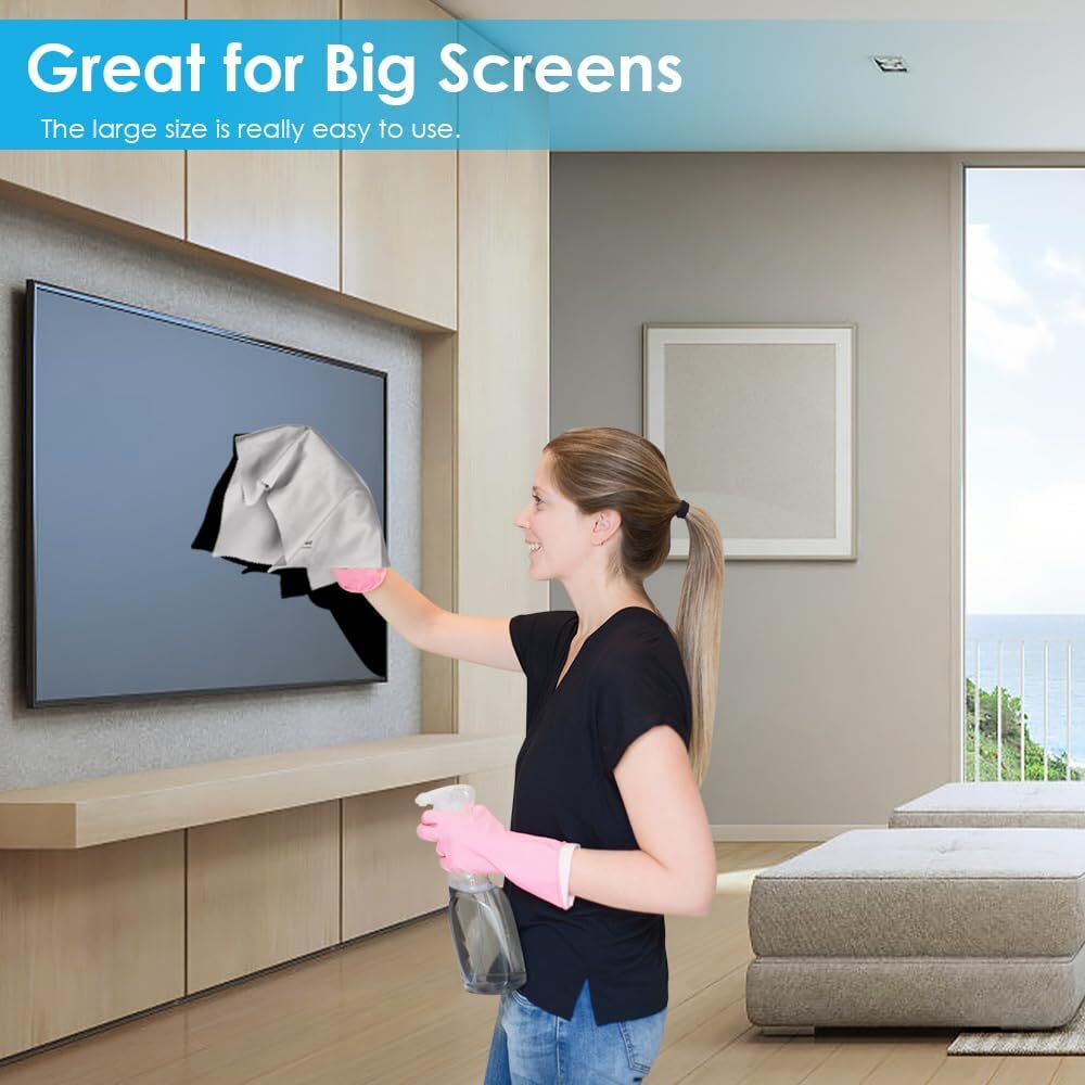 new 6PCS Large Eyeglass Cleaning Cloths, 12 x12 inches Glasses Cleaner,... 07FC0E-D4 - KOEEK