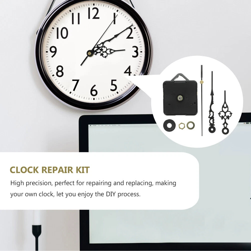 Electric Clock Motor Silent Battery Operated Clock Mechanism Replacement 07FC0E-D4 - KOEEK