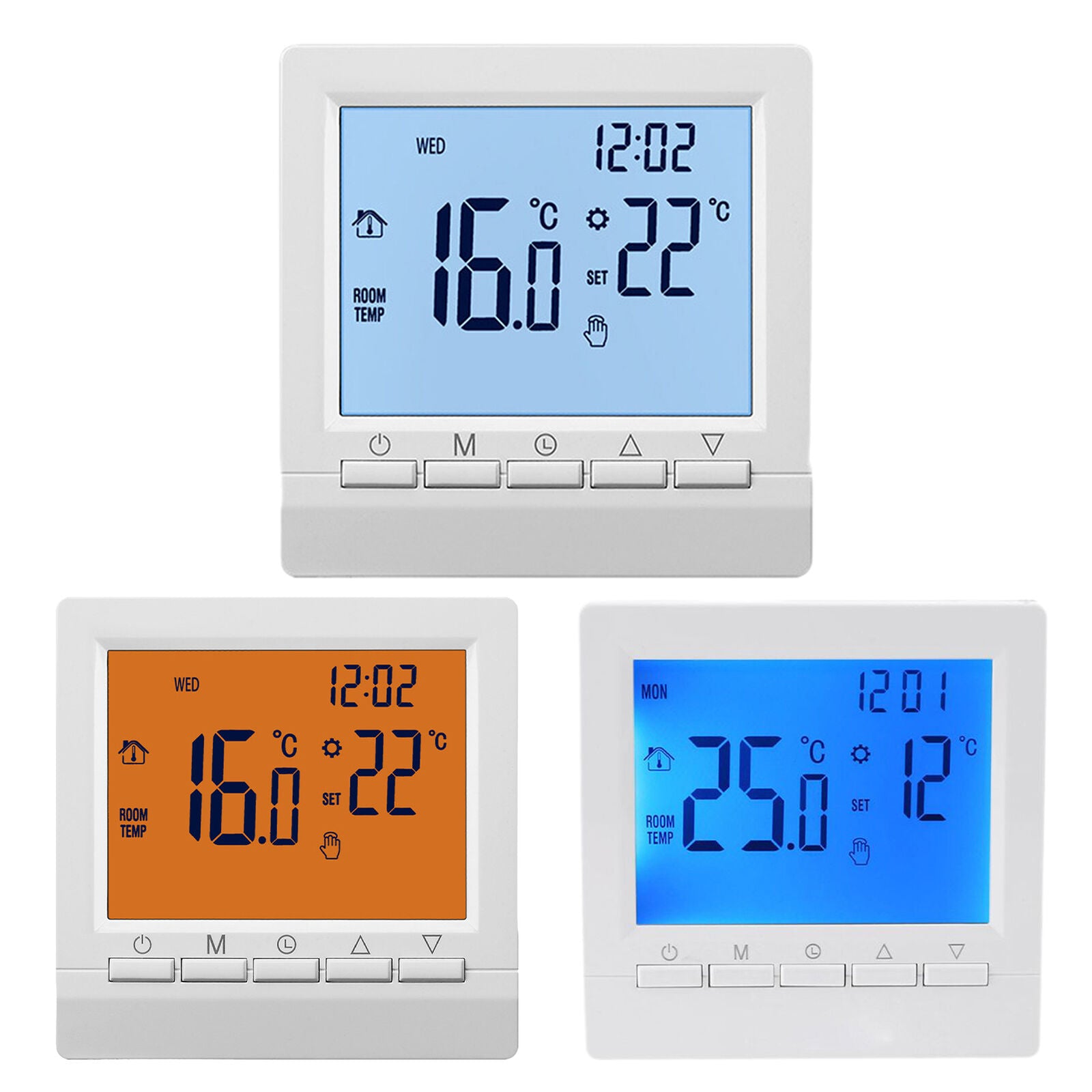 new Thermostat For House Wall-Mounted Smart LCD Screen Battery Powered Thermostat koeek - KOEEK