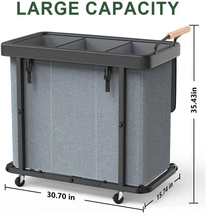 230-liter (60-gallon) extra-large stylish laundry sorting basket 07FC0E-D4 - KOEEK