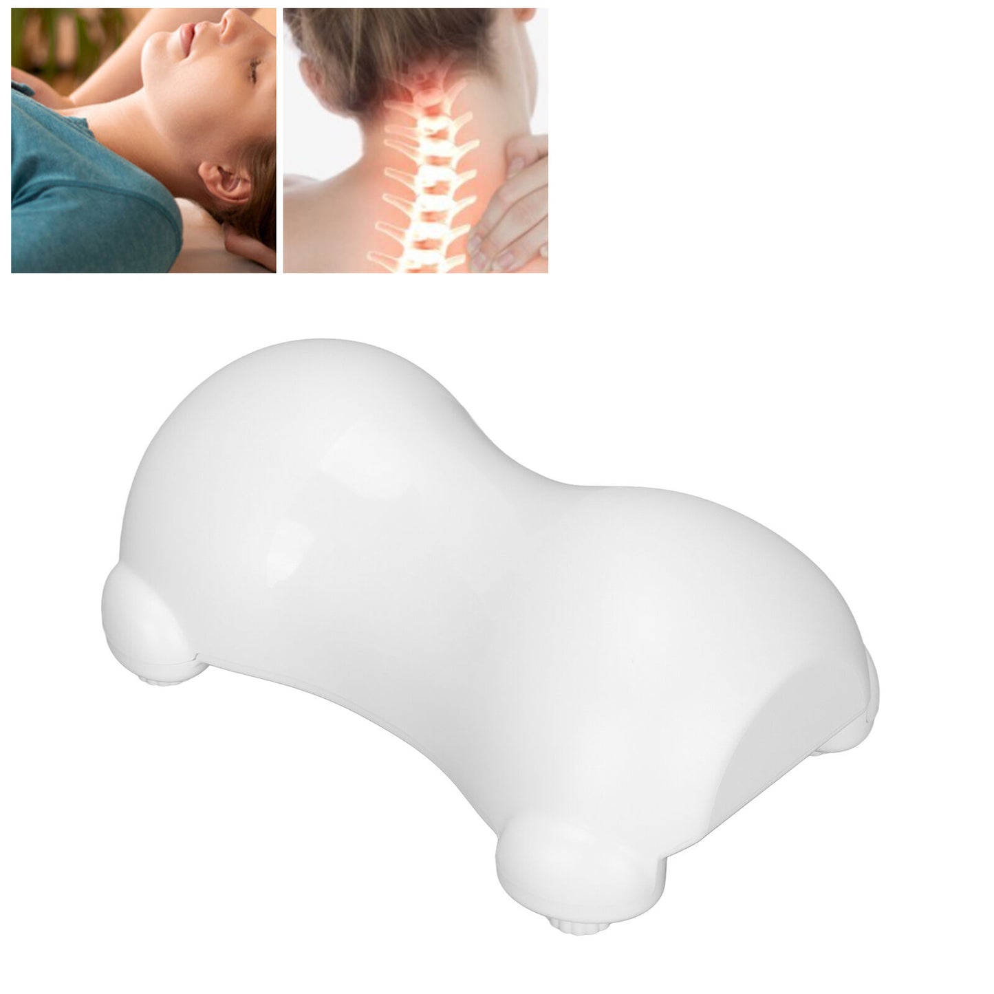 new Neck Stretcher Spine Massage Ergonomic Traction Neck Traction Device(White ) HGF koeek - KOEEK