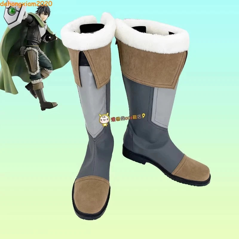 Customized The Rising of the Shield Hero Naofumi Iwatani Men Shoes Cosplay Boots 07FC0E-D4 - KOEEK