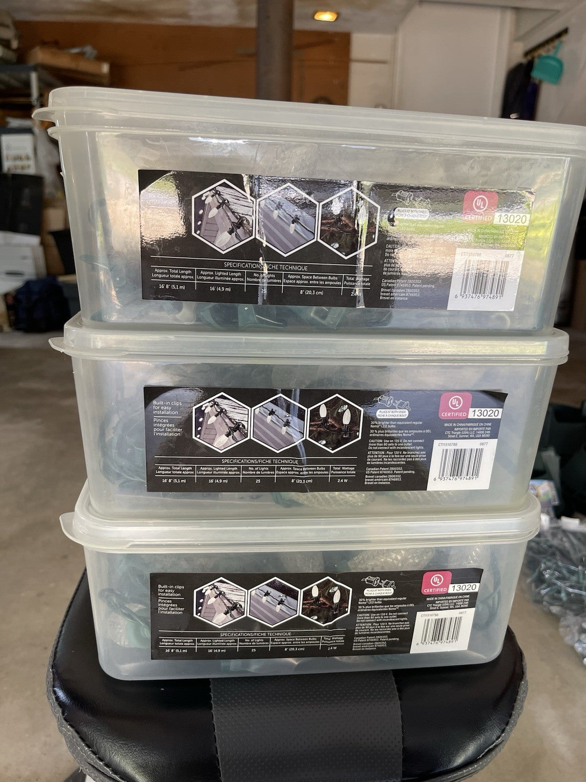 3 Sets NOMA Quick-Clip LED Christmas Lights – Warm White NOMA - KOEEK