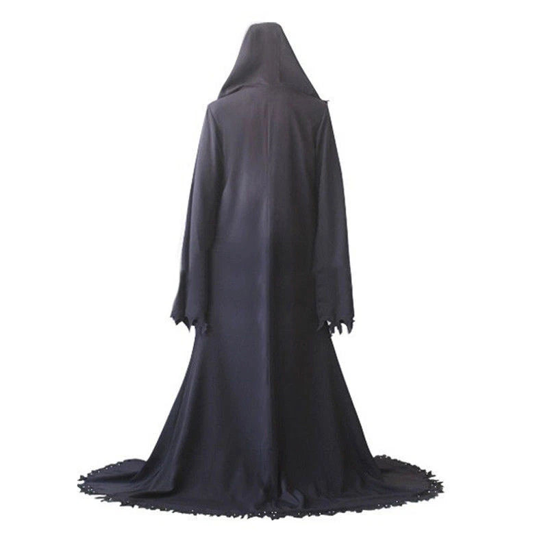 Grim Reaper Cosplay Costume Cloak Full Set Mask Custom Made Unisex Halloween 07FC0E-D4 - KOEEK