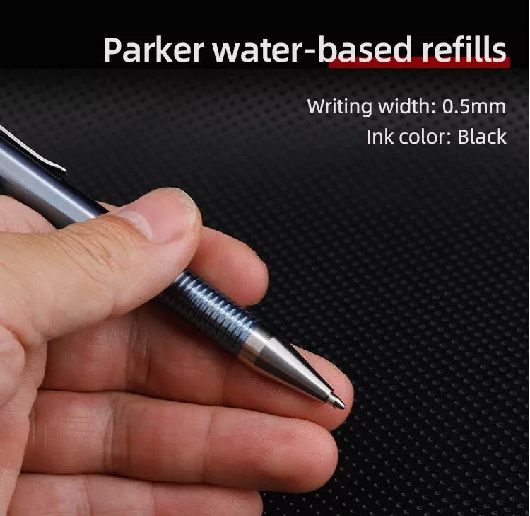 Titanium Bolt Action Pen Writing Office Ballpoint Pen Outdoor EDC Signature Pen 07FC0E-D4 - KOEEK