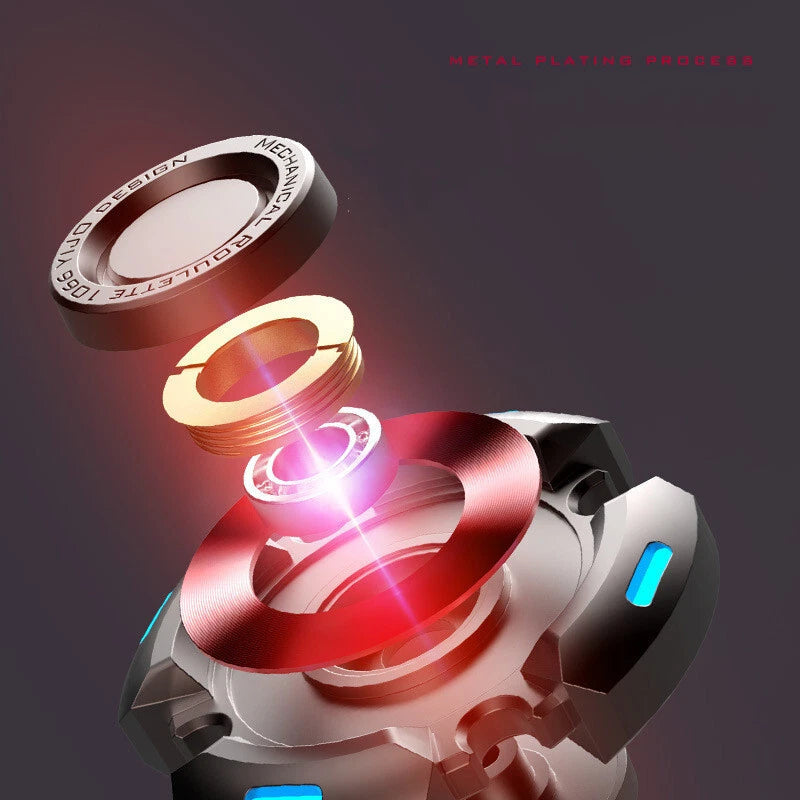 EDC Metal Adult Fidget Toys metal Luminous Alloy Fidget Spinner ADHD Tool Gift 07FC0E-D4 - KOEEK