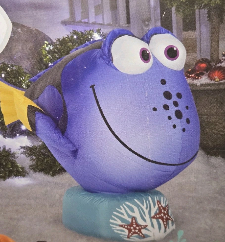 Disney Dory Airblown Yard Inflatable with LED Lights 3.5' Christmas Finding Nemo DISNEY - KOEEK