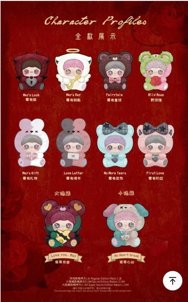 HiToy MayMei May I Love you Series Confirmed Blind Box Plush Pendant Figure Toy HITOY - KOEEK