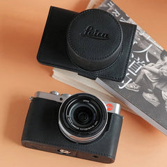 Leather Camera Bag Case For Leica D-LUX8 Dlux8 Protect Cover Belt Strap 07FC0E-D4 - KOEEK