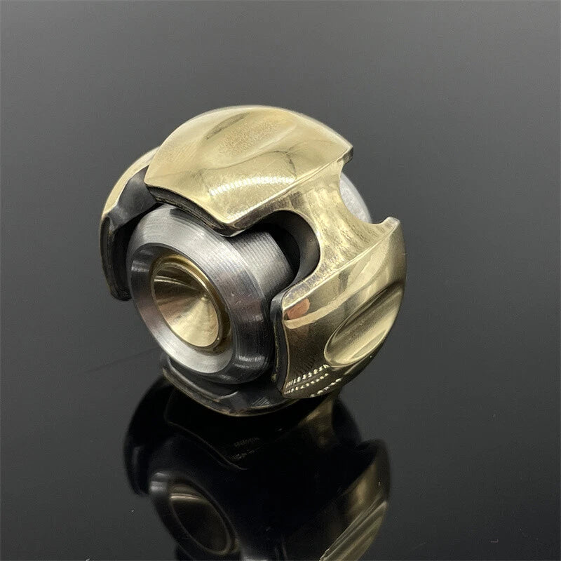 Noise Brass Fidget Spinner EDC Adult Metal Hand Spinner Fidget Toys ADHD Tool 07FC0E-D4 - KOEEK