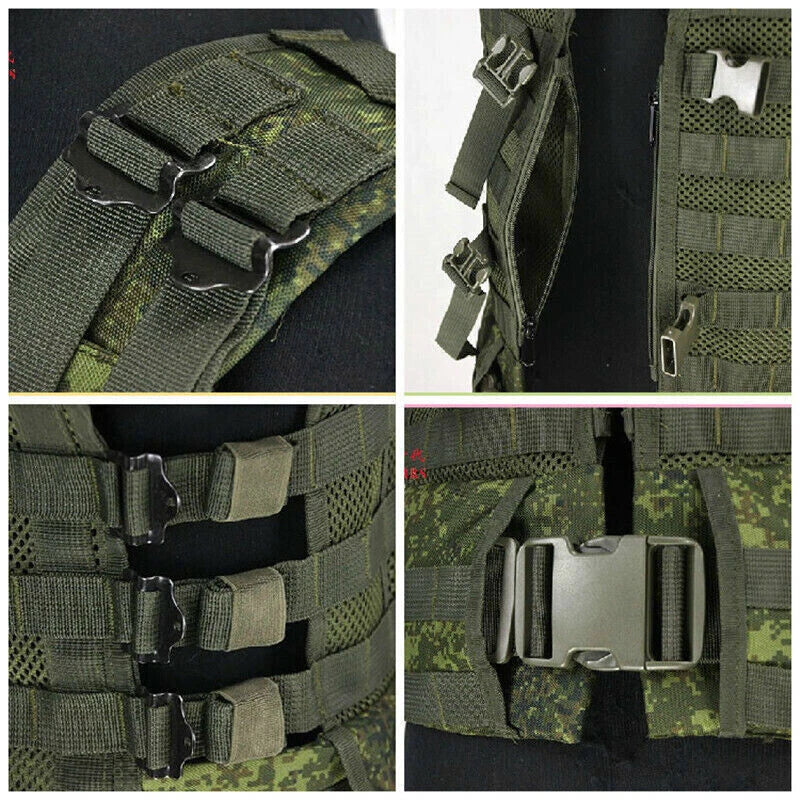Russian Tactical Vest 6SH117 AK Combat  Replica Vest Equipment EMR Molle Bag 07FC0E-D4 - KOEEK